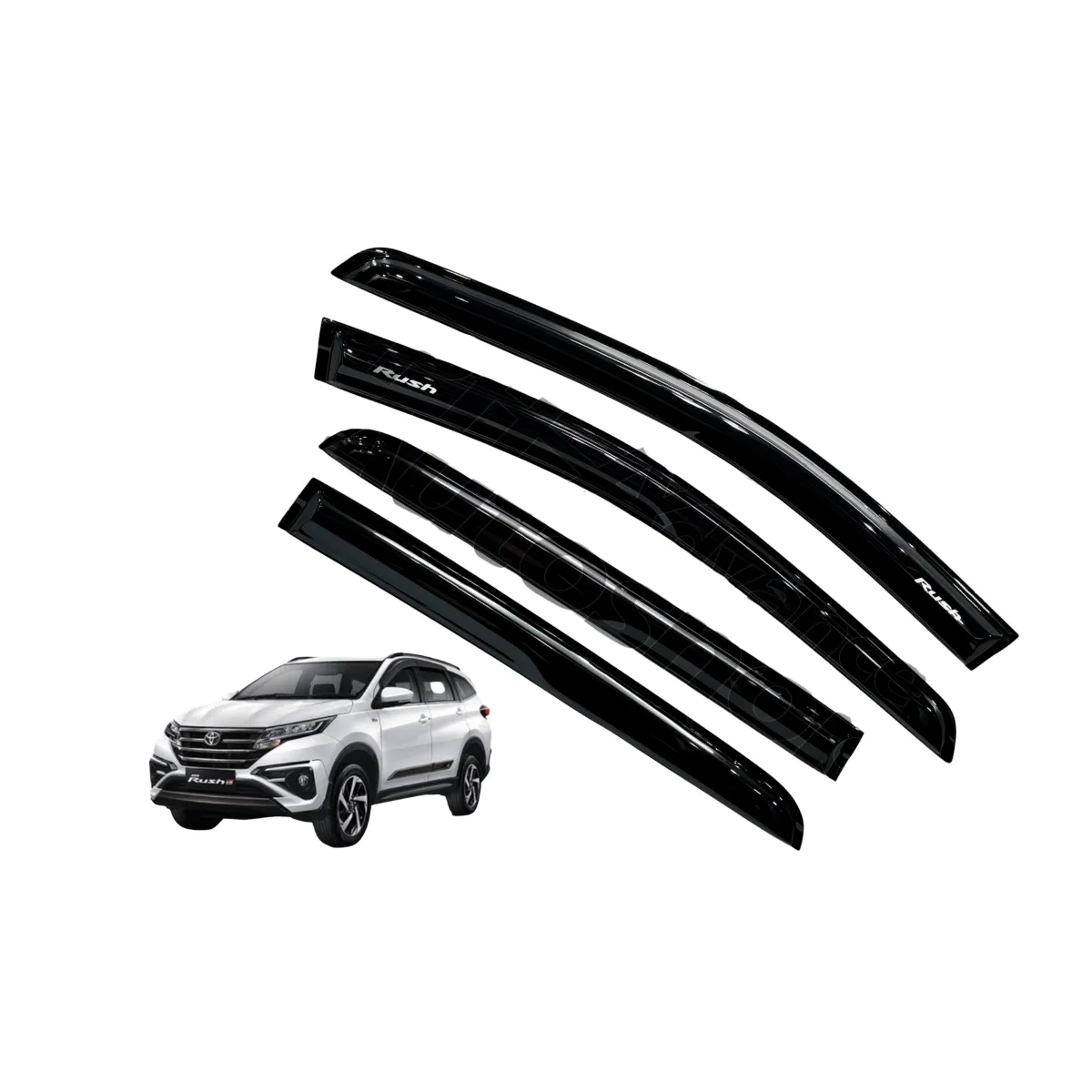 Rush Carbon Door Visors